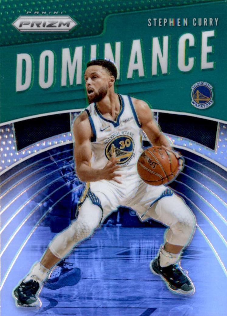 2019 Panini Prizm Basketball Green Stephen Curry #24 PSA 9
