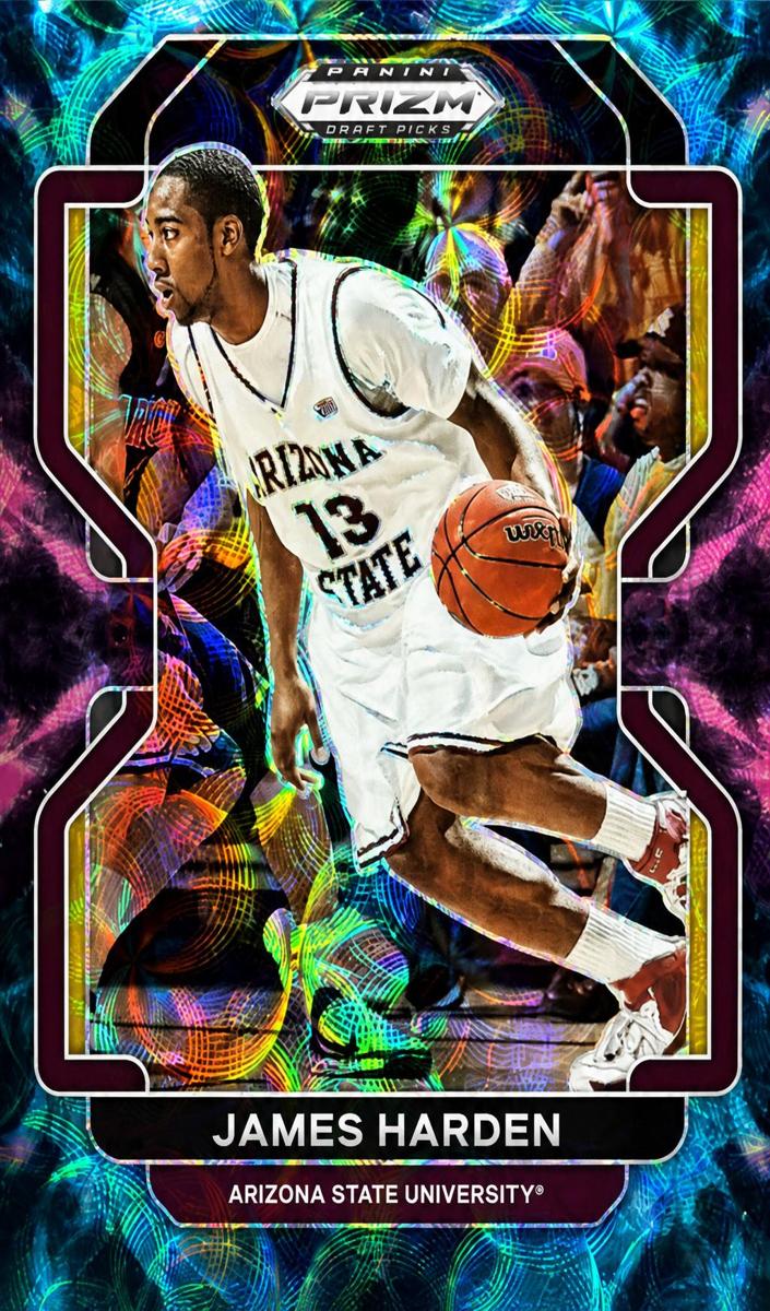 2022 Panini Prizm Draft Picks Basketball Choice Nebula James Harden #20