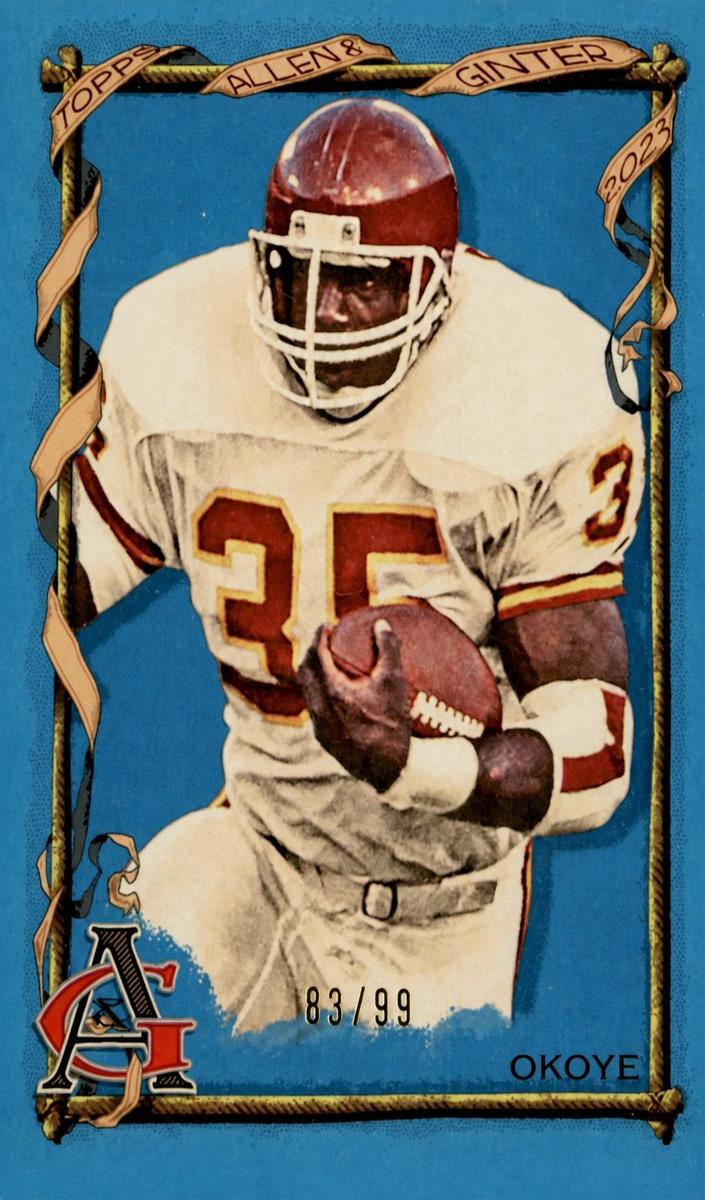 2023 Topps Composite Football Blue Portrait Christian Okoye #412