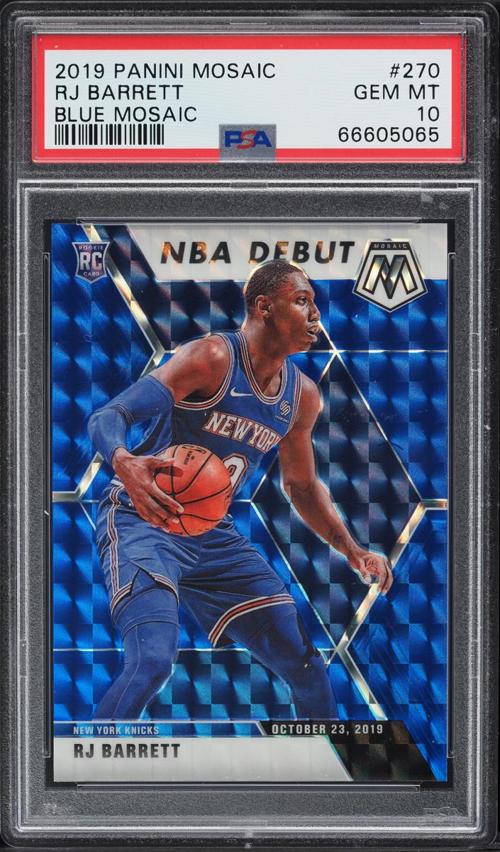 2019 Panini Mosaic Basketball Blue RJ Barrett #270