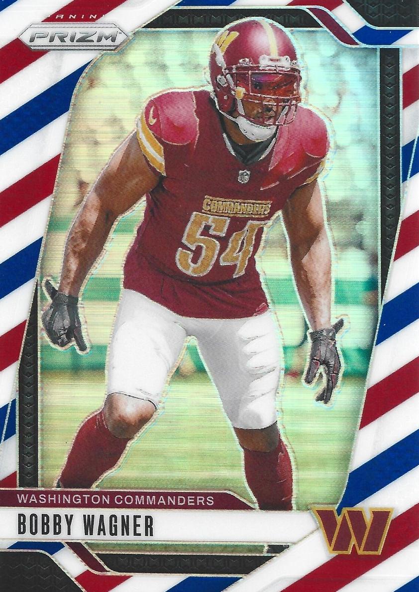 2024 Panini Prizm Football Red White and Blue Bobby Wagner #293