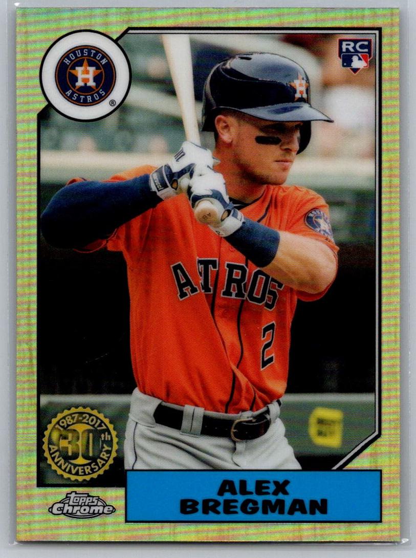 2017 Topps Chrome Baseball Alex Bregman #87T-5 PSA 9