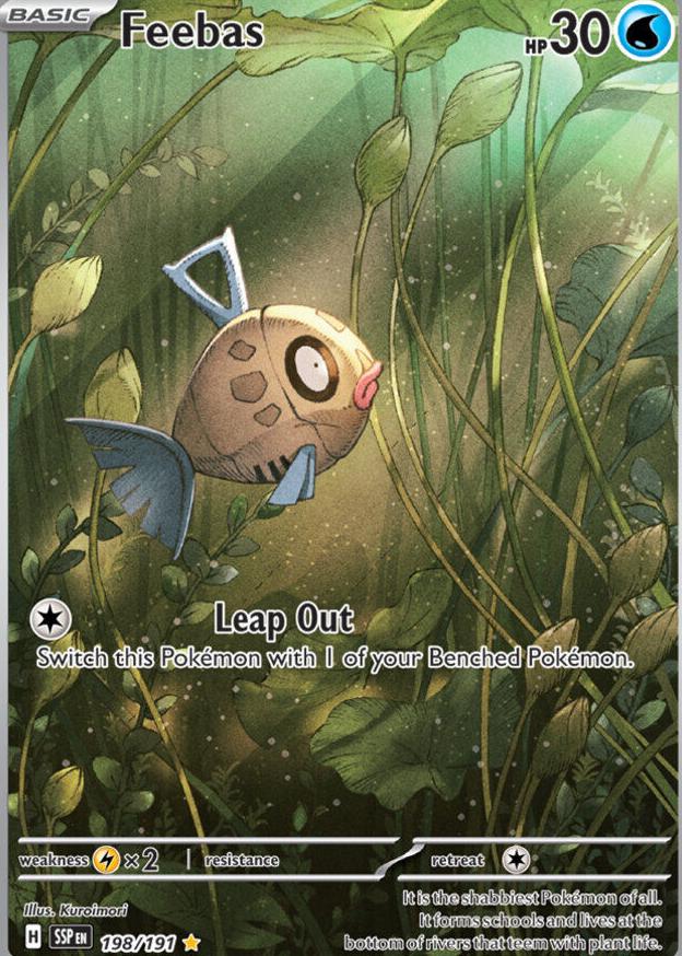 2024 Pokemon Scarlet & Violet Surging Sparks Feebas #198