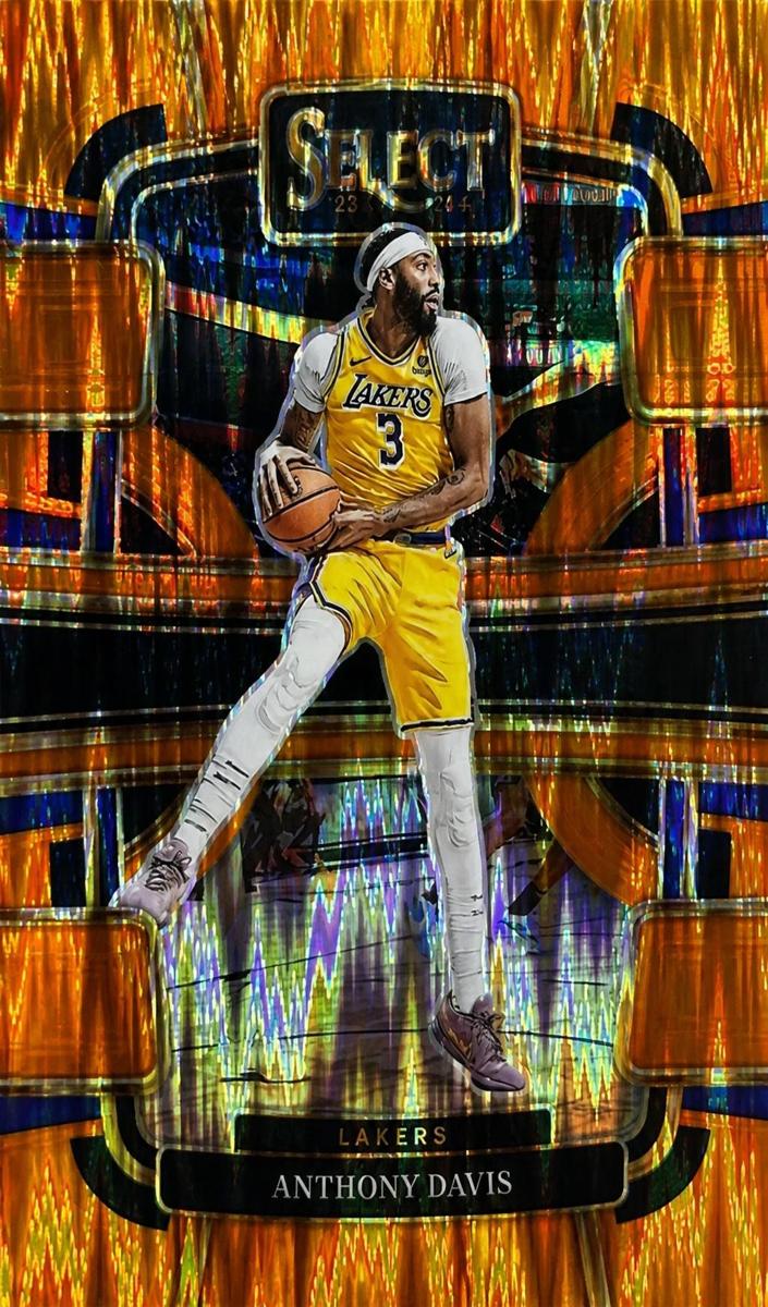 2023 Panini Select Basketball Orange Flash Anthony Davis #20