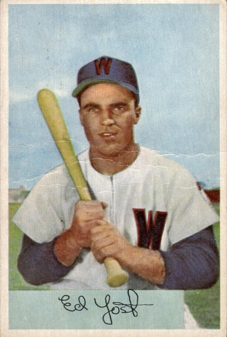 1954 Bowman Baseball Eddie Yost #72