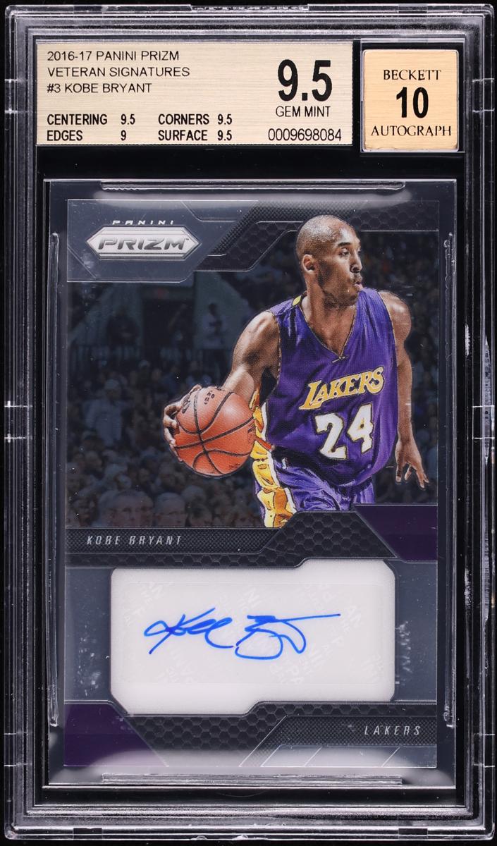 2016 Panini Prizm Basketball Kobe Bryant #3 BGS 9.5