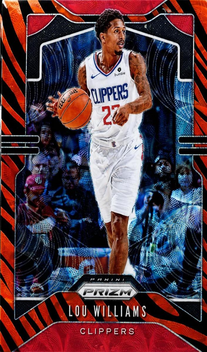 2019 Panini Prizm Basketball Choice Tiger Stripe Lou Williams #126