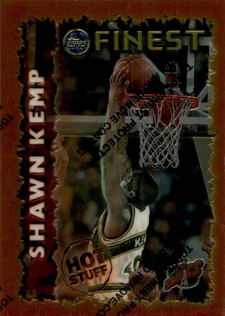 1995 Topps Finest Basketball Shawn Kemp #HS12