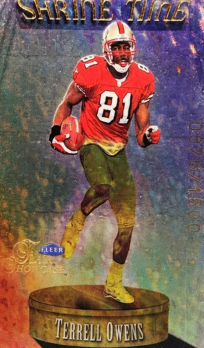 1999 Flair Showcase Football Terrell Owens #3 ST