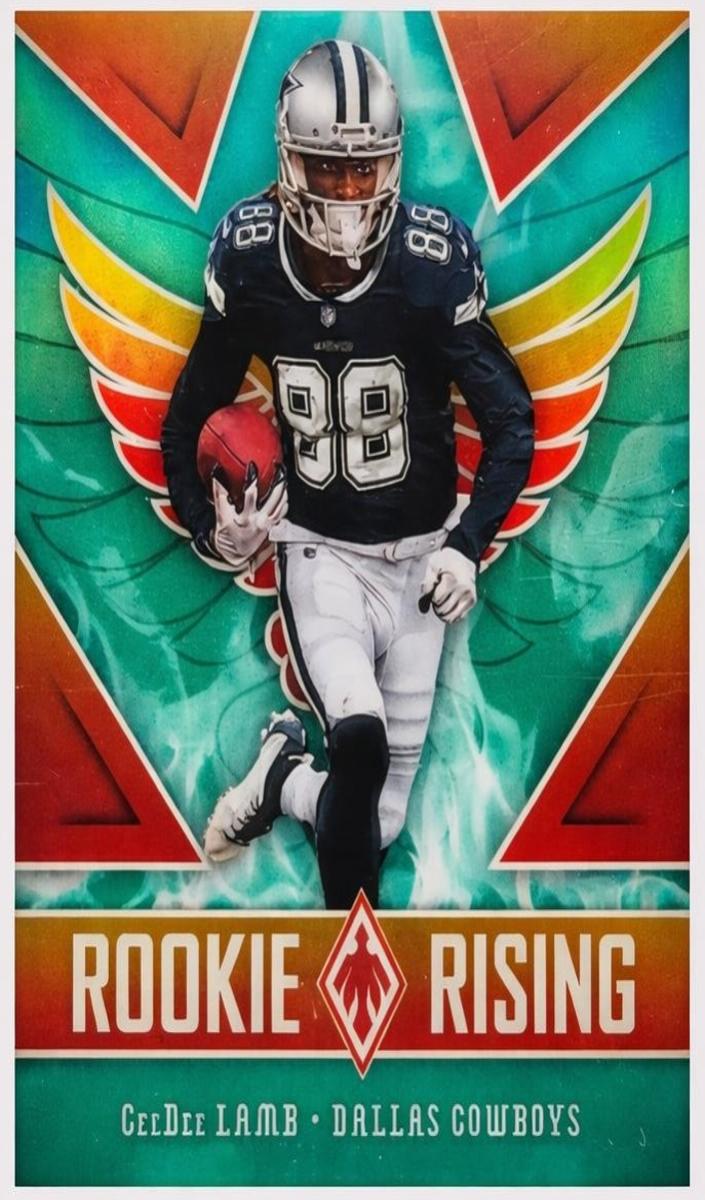 2020 Panini Phoenix Football Teal CeeDee Lamb #RR-8 PSA 9