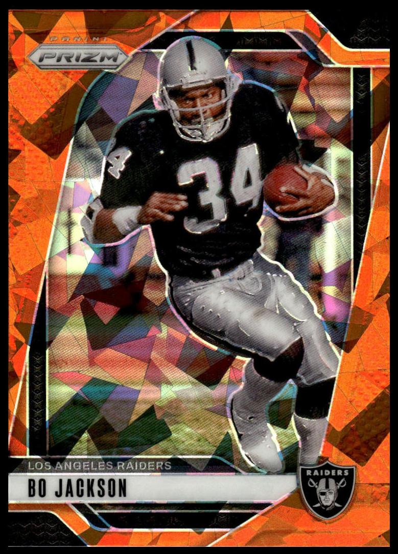 2024 Panini Prizm Football Orange Ice Bo Jackson #154 PSA 10