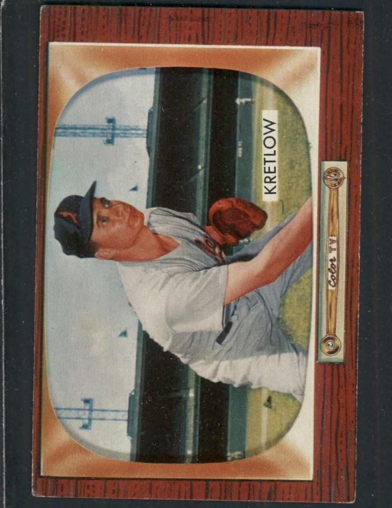 1955 Bowman Baseball Lou Kretlow #108 PSA 6