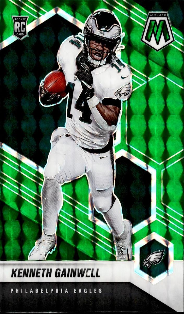 2021 Panini Mosaic Football Green Kenneth Gainwell #339 SGC 9