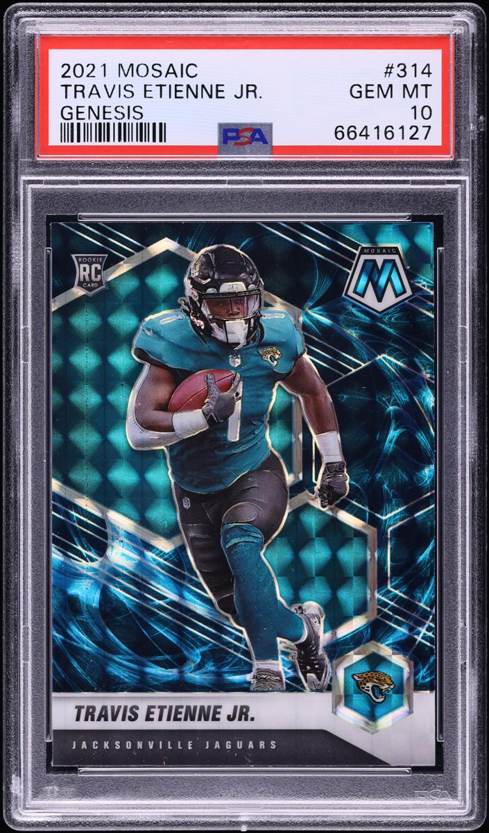 2021 Panini Mosaic Football Genesis Travis Etienne Jr. #314 PSA 9