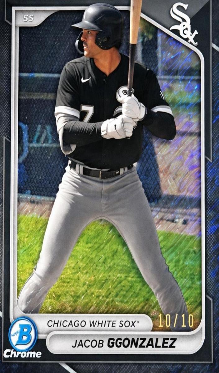 2024 Bowman Chrome Prospects Baseball Black Shimmer Jacob Gonzalez #BCP-242