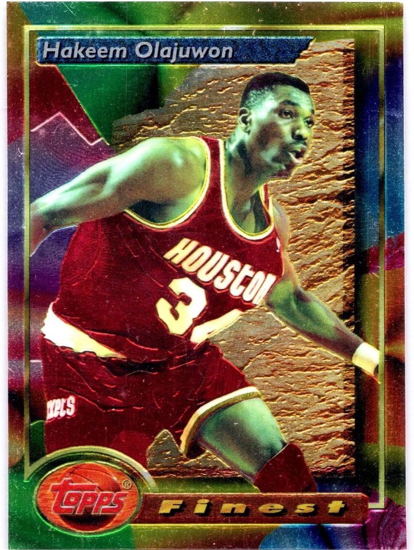 1993 Topps Finest Basketball Hakeem Olajuwon #76