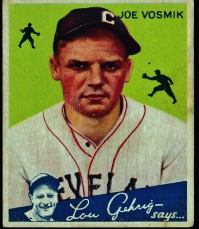 1934 R320 Goudey Baseball Joe Vosmik #77 PSA 3