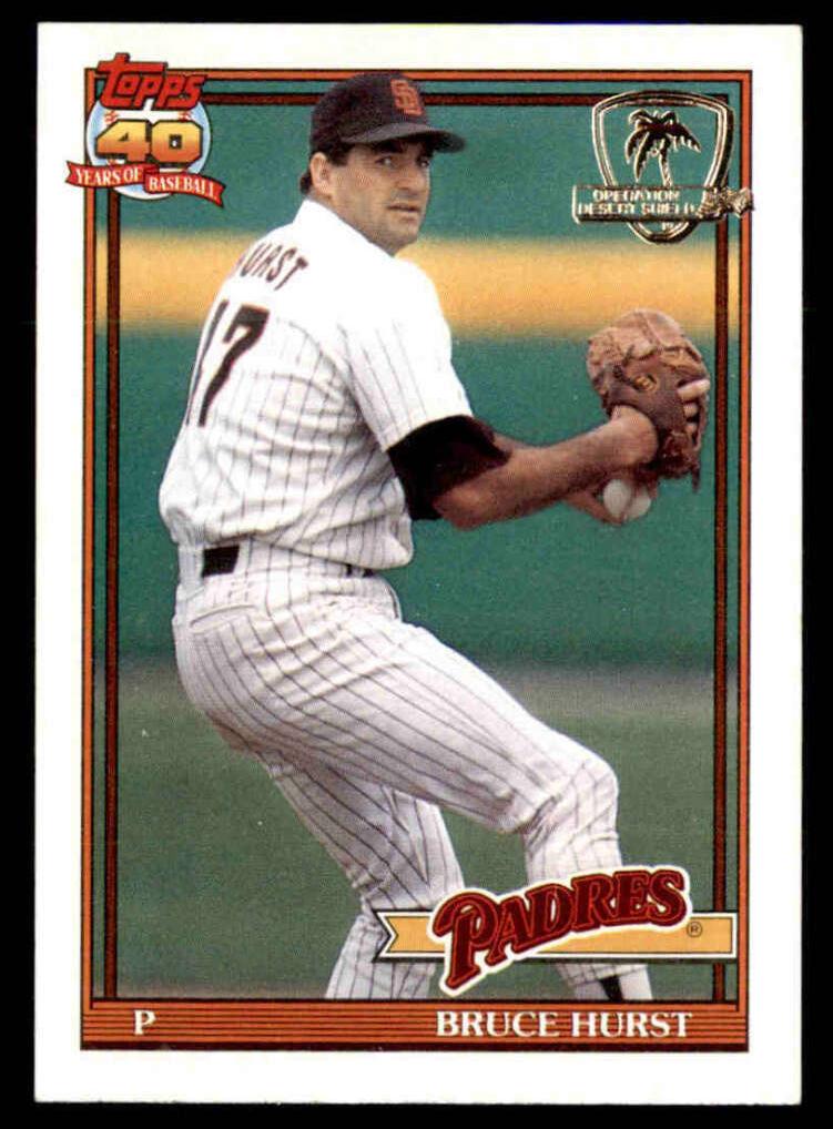 1991 Topps Baseball Bruce Hurst #65 PSA 9