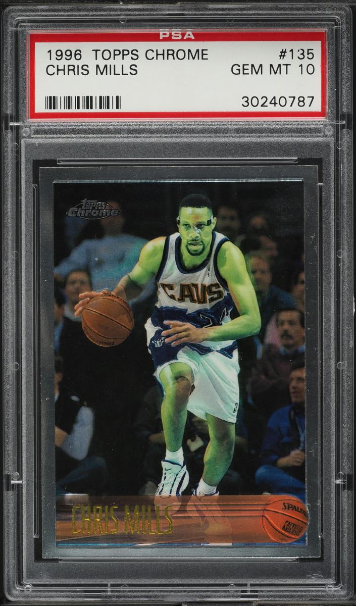 1996 Topps Chrome Basketball Chris Mills #135