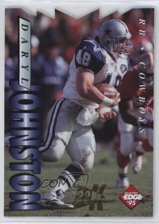 1995 Collector's Edge Football 22K Gold Die-Cut Daryl Johnston #53