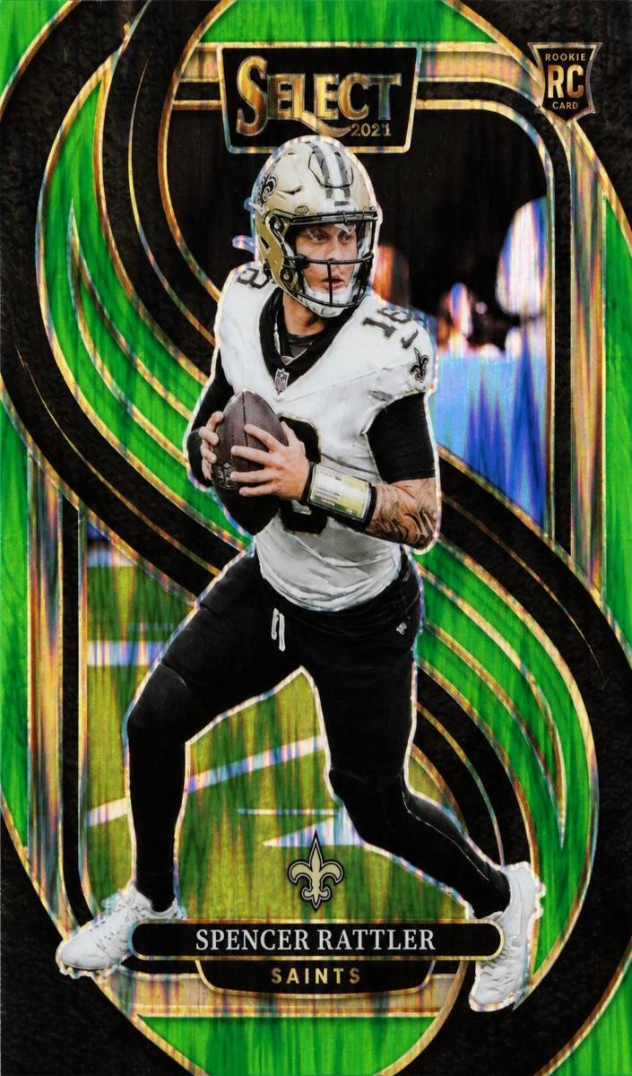 2024 Panini Select Football Neon Green Shock Spencer Rattler #130