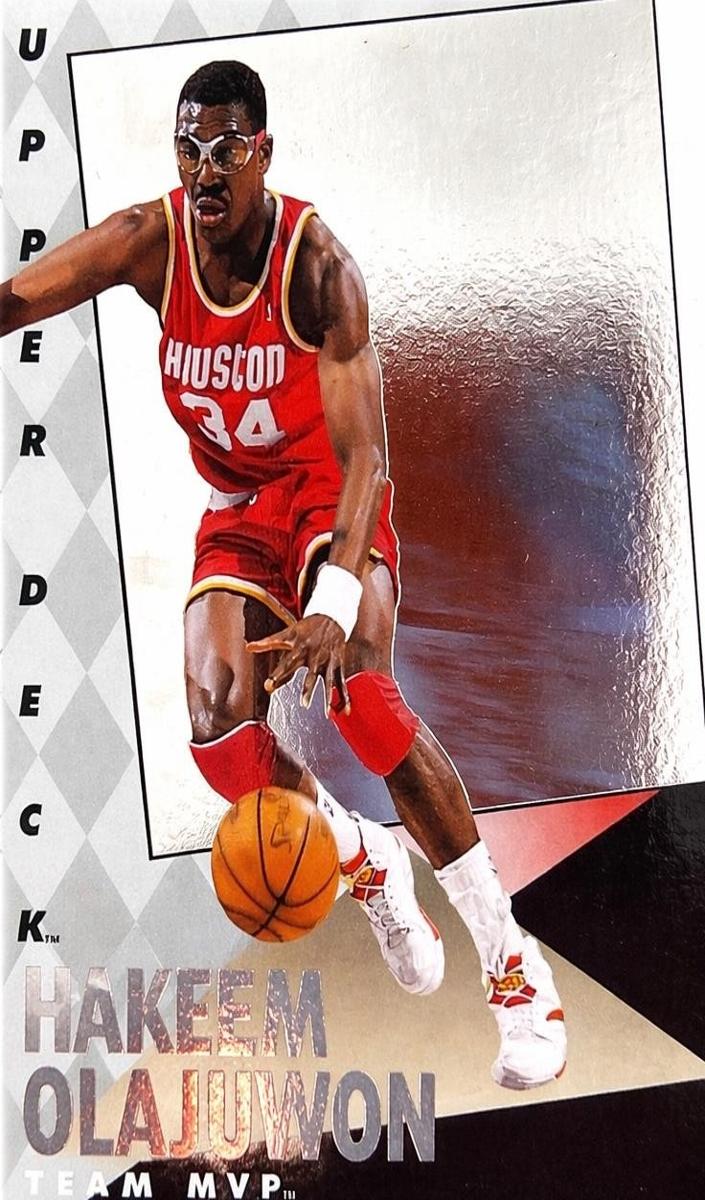 1992 Upper Deck Basketball Hakeem Olajuwon #10 PSA 9