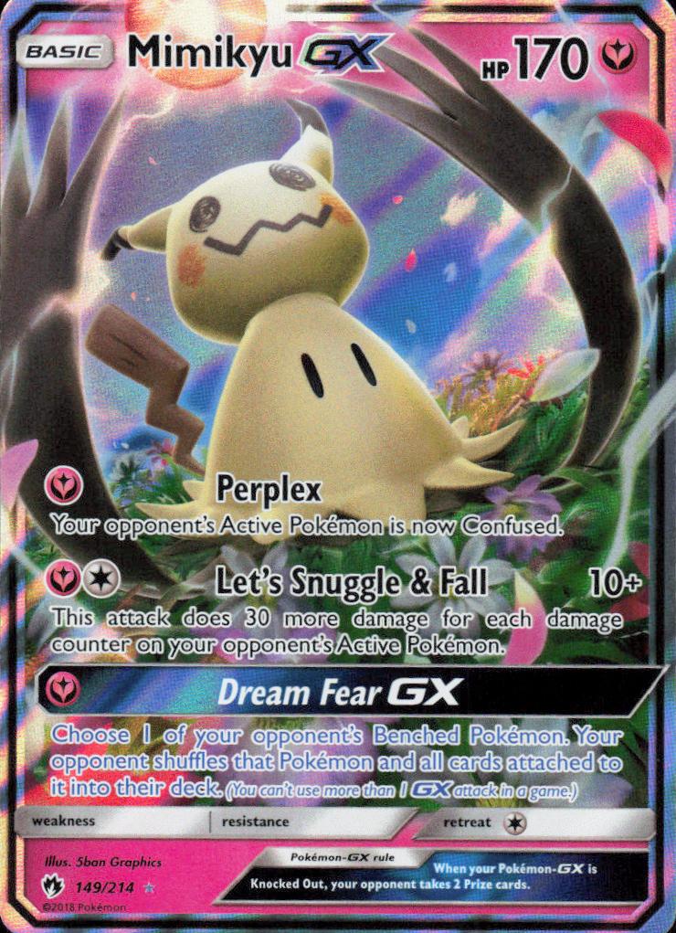 2018 Pokemon Sun & Moon Lost Thunder Mimikyu #149