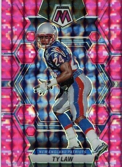 2023 Panini Mosaic Football Camo Pink Ty Law #167
