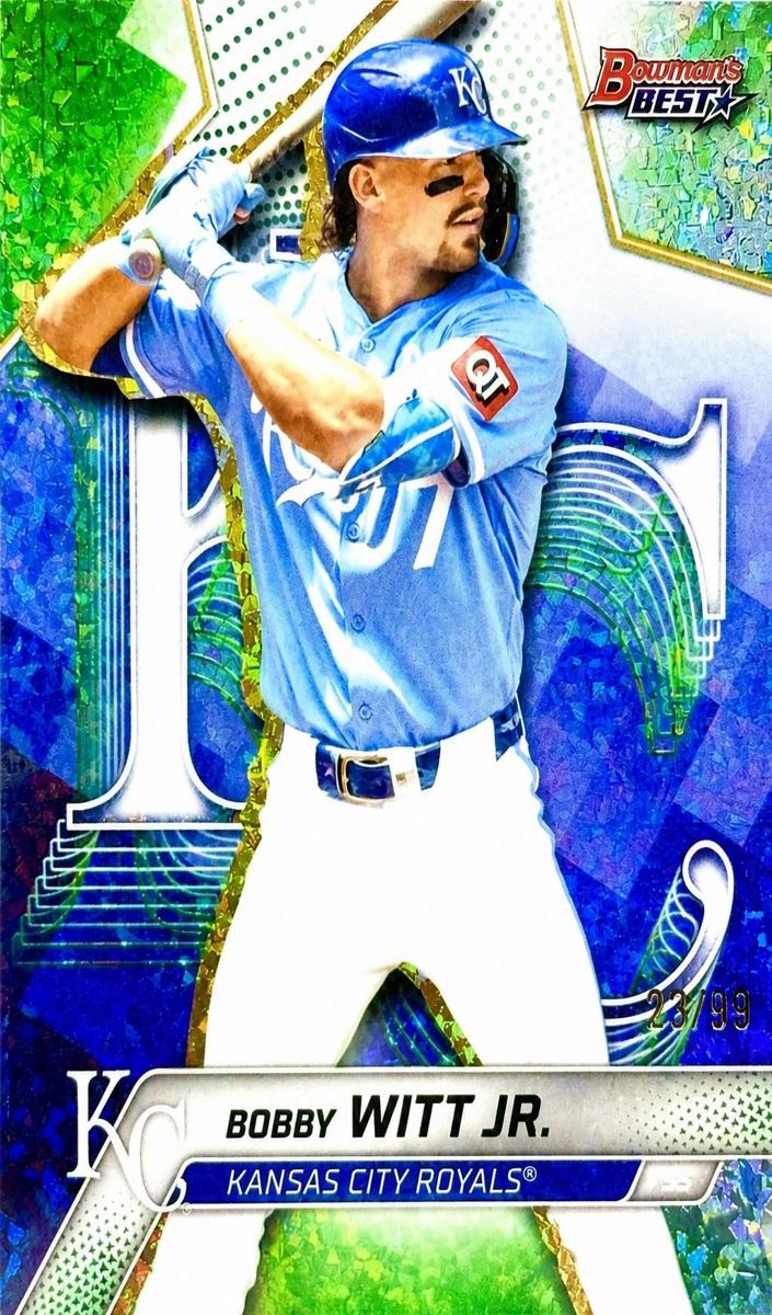 2025 Bowman's Best Baseball Green Mini-Diamond Refractor Bobby Witt Jr. #69