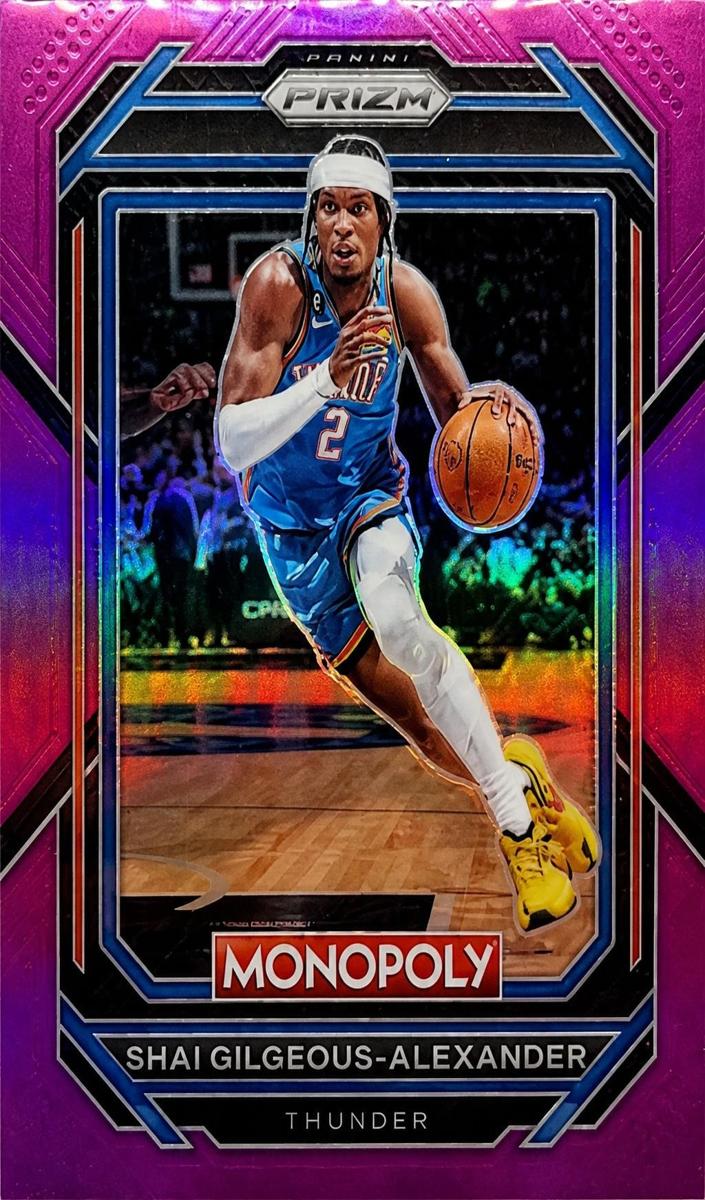 2022 Panini Prizm Monopoly Basketball Pink Shai Gilgeous-Alexander #62 PSA 9