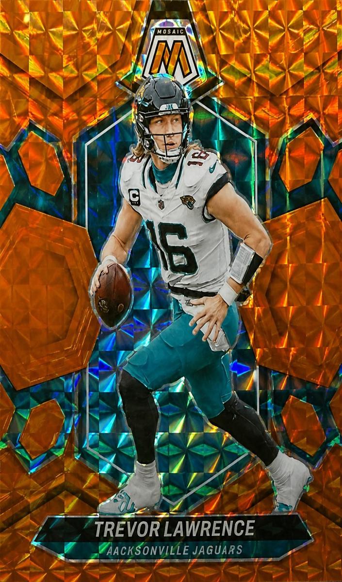 2024 Panini Mosaic Football Orange Trevor Lawrence #99