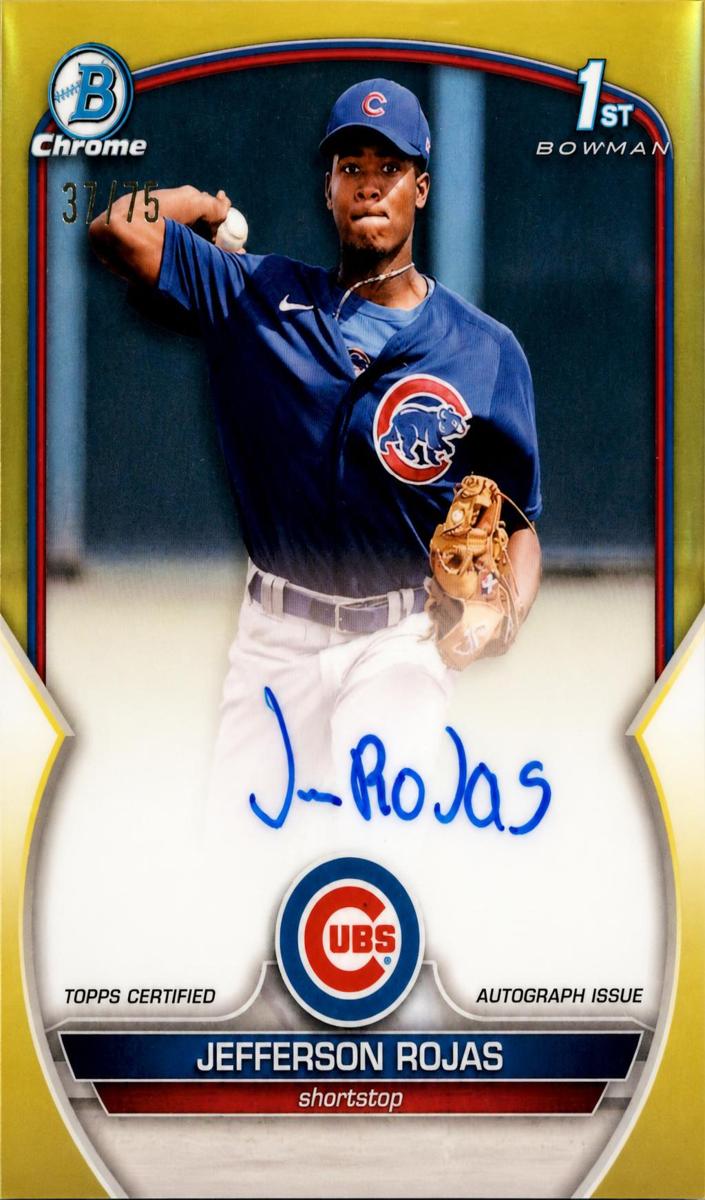 2023 Bowman Chrome Prospects Baseball Yellow Jefferson Rojas #CPA-JR