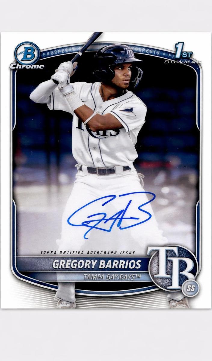 2025 Bowman Chrome Prospects Baseball Gregory Barrios #CPA-GB