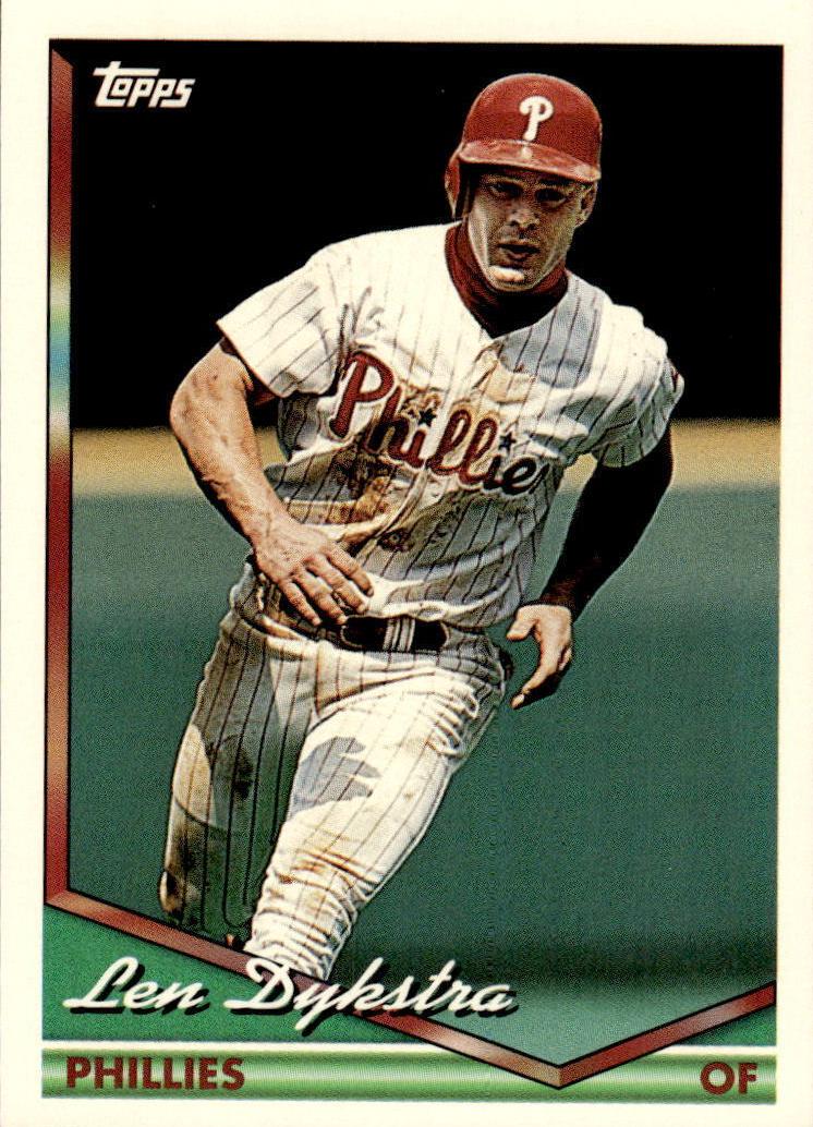 1994 Topps Baseball Lenny Dykstra #635 PSA 8