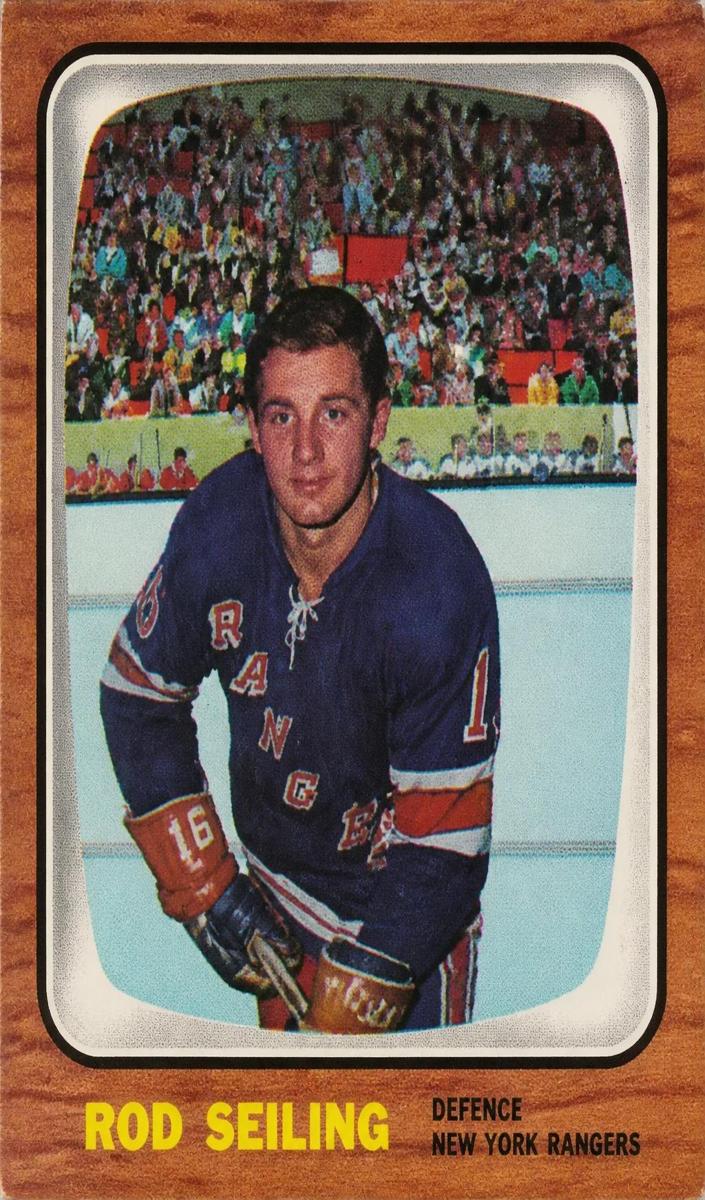 1966 Topps USA Test Hockey Rod Seiling #22