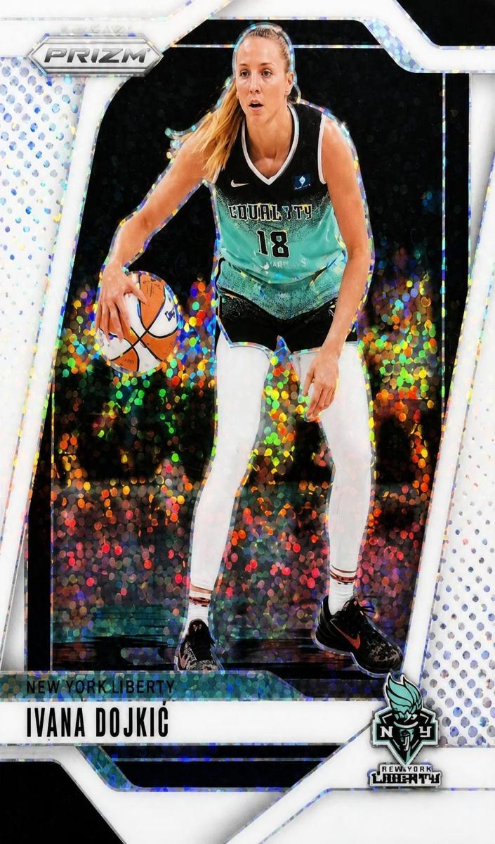 2024 Panini Prizm WNBA Basketball White Sparkle Ivana Dojkic #104