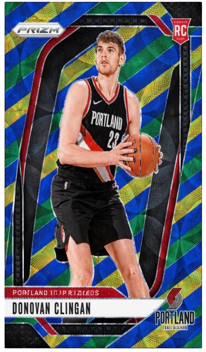 2024 Panini Prizm Basketball Choice Blue Yellow and Green Donovan Clingan #221