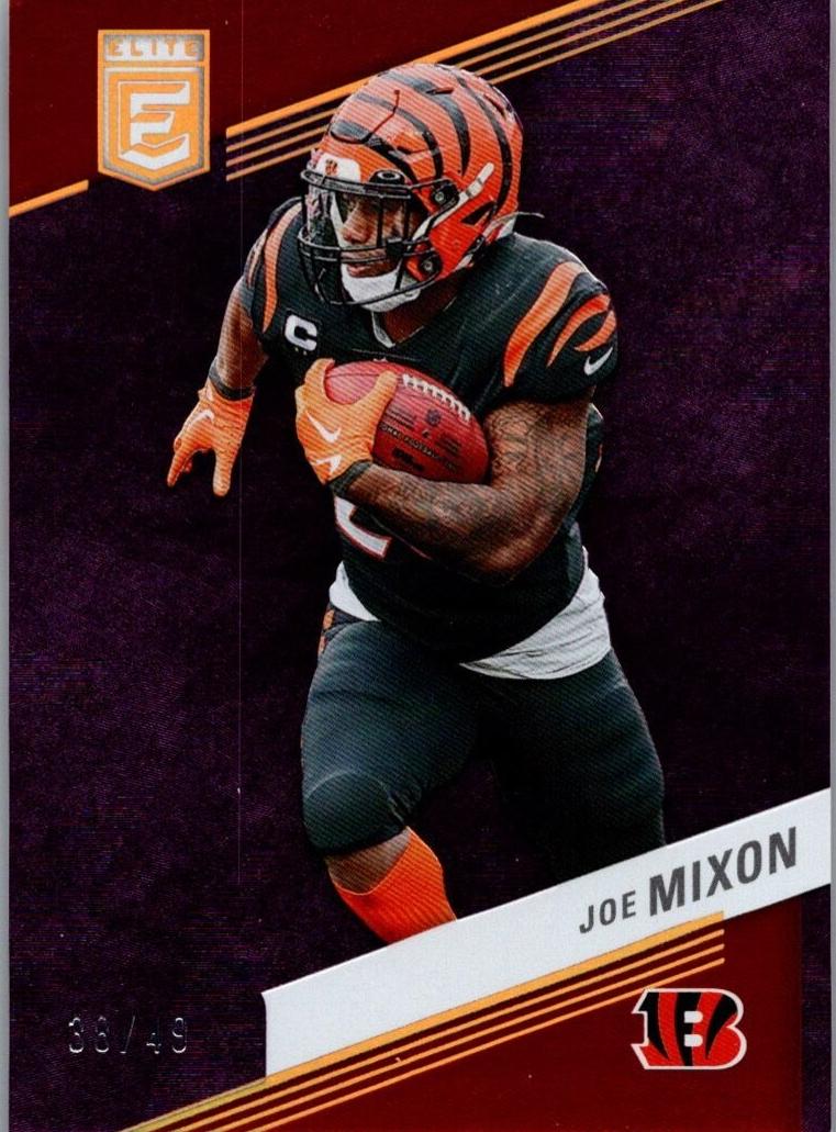 2023 Donruss Elite Football Purple Joe Mixon #53