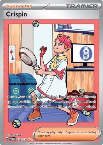 2025 Pokemon Scarlet & Violet Prismatic Evolutions Crispin #171