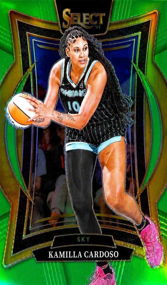 2025 Panini Select WNBA Basketball Neon Green Kamilla Cardoso #7