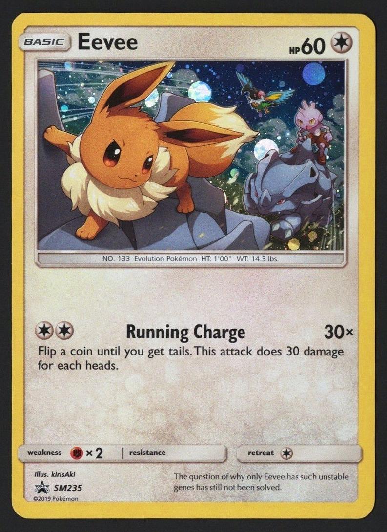 2019 Pokemon Sun & Moon Black Star Promo Eevee #SM235 PSA 9