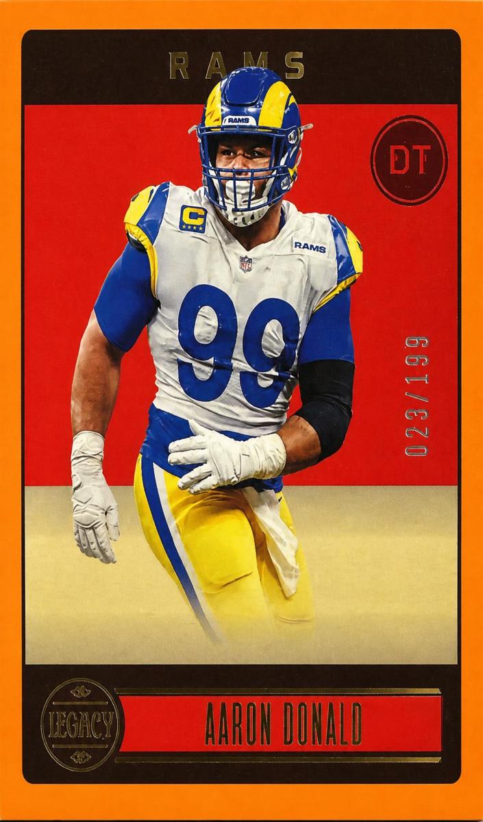 2023 Panini Legacy Football Orange Aaron Donald #58