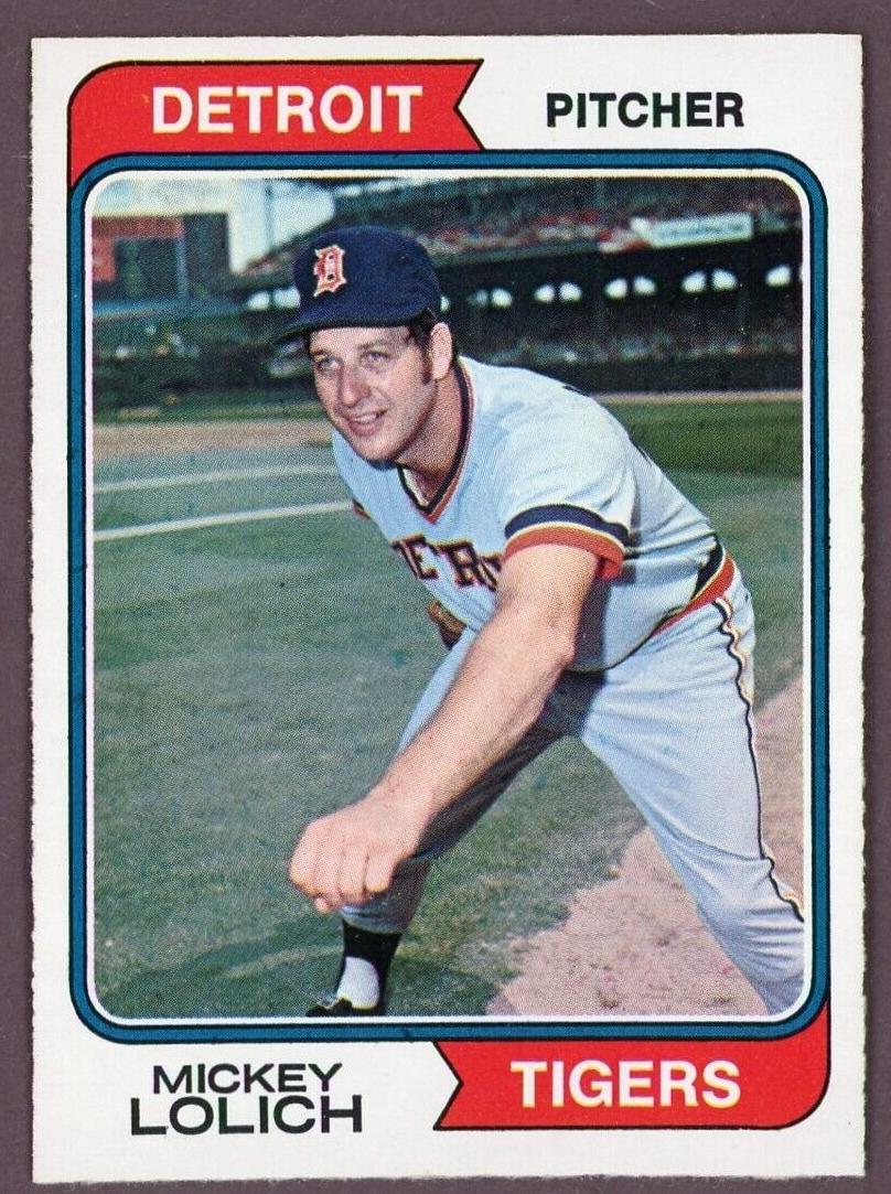 1974 O-Pee-Chee Baseball Mickey Lolich #166