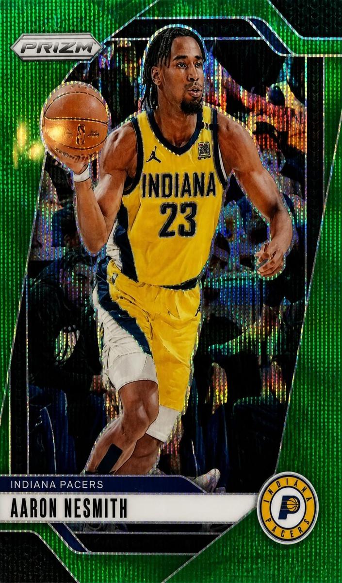 2024 Panini Prizm Basketball Green Wave Aaron Nesmith #22