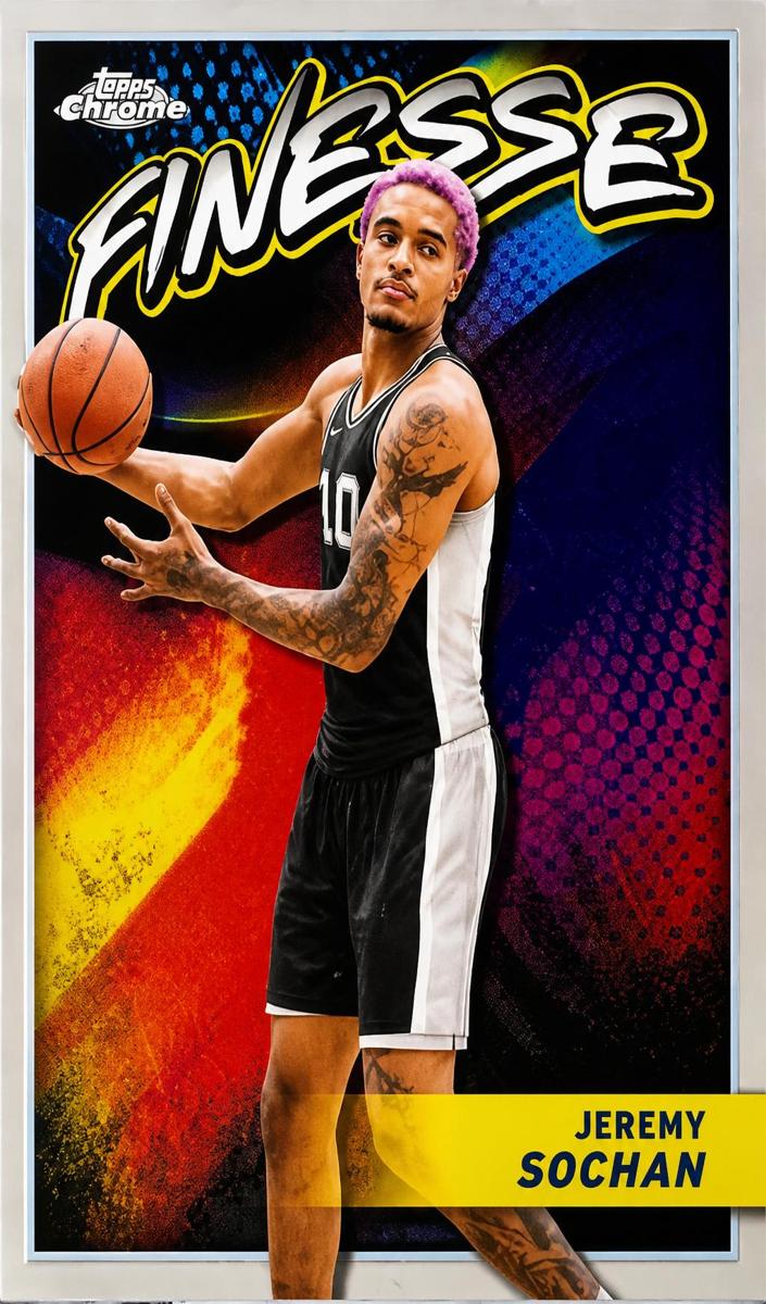 2023 Topps Chrome Basketball Jeremy Sochan #F-20