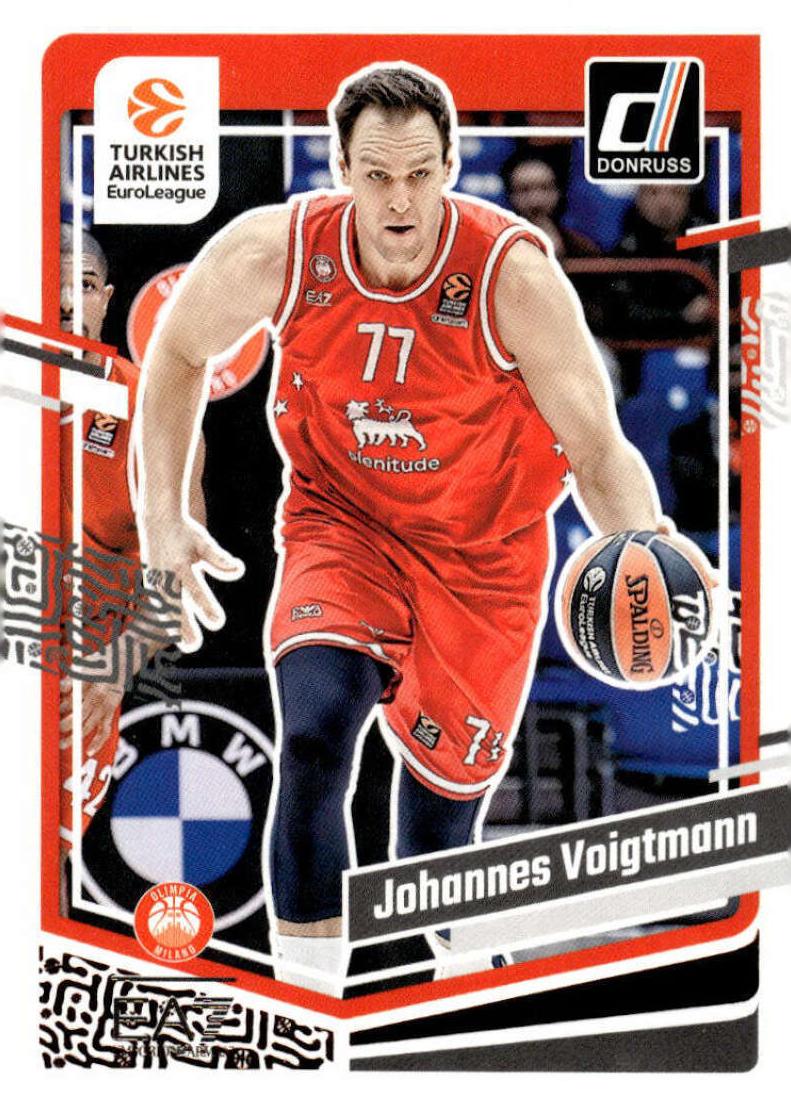 2023 Donruss Turkish Airlines EuroLeague Basketball Johannes Voigtmann #153