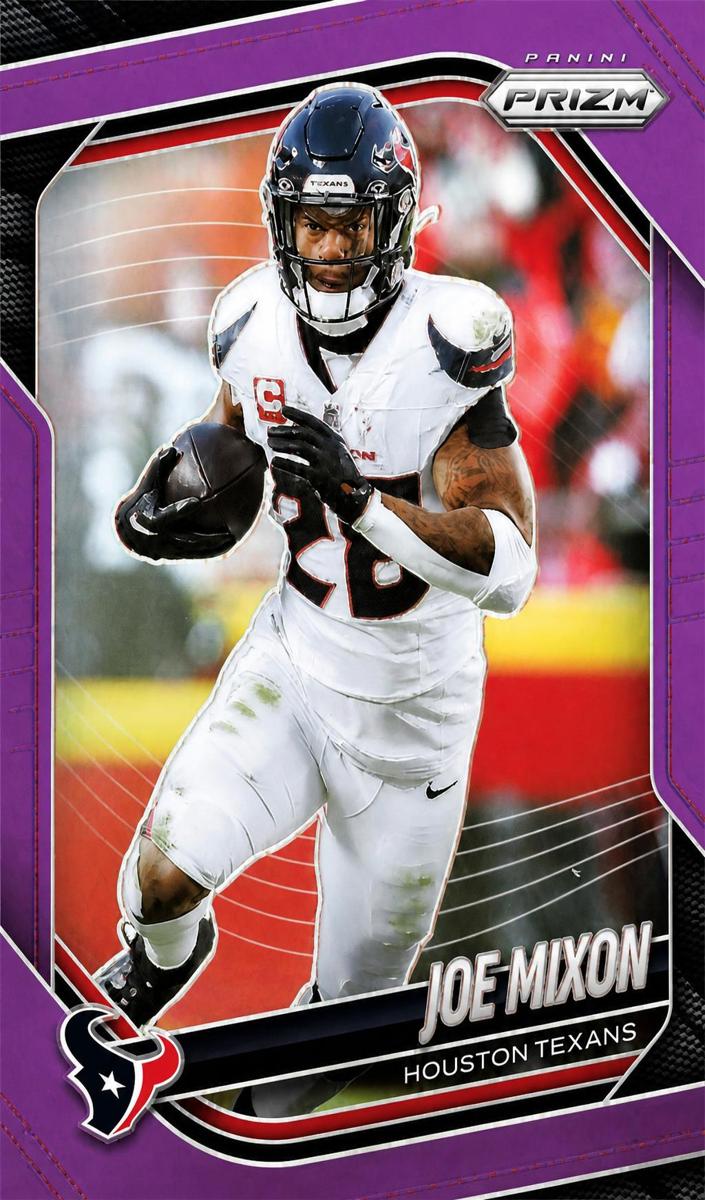 2025 Panini Prizm Football Purple Joe Mixon #109