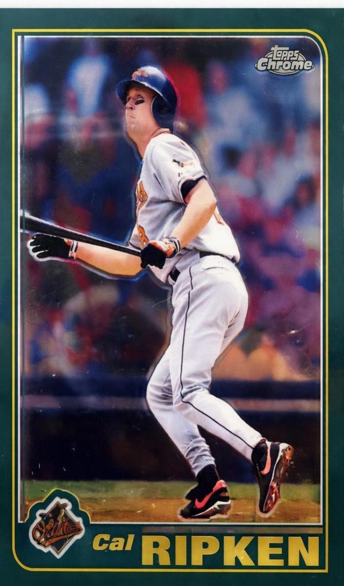 2001 Topps Chrome Baseball Cal Ripken #1 PSA 9