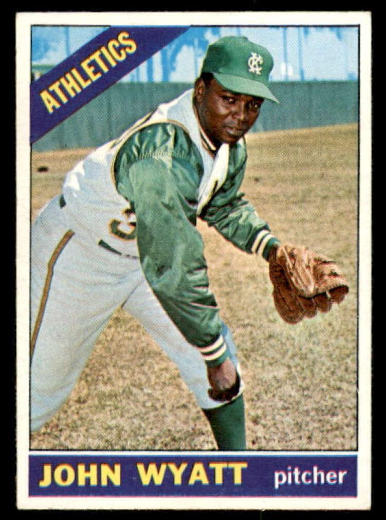 1966 Topps Baseball John Wyatt #521 PSA 8