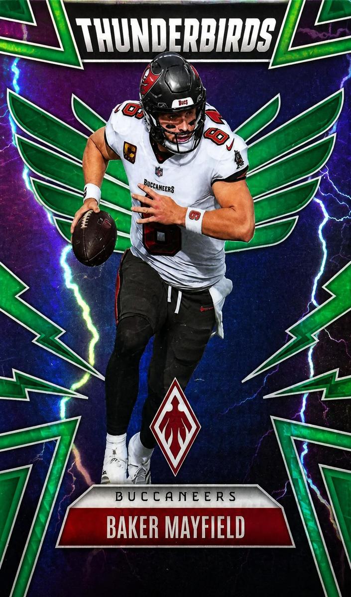 2025 Panini Phoenix Football Green Baker Mayfield #48